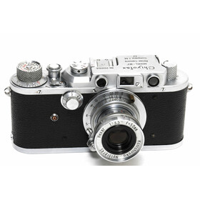 Rare Chiyotax Model IIIF camera w. 3,5/50mm Hexar Konishiroku 