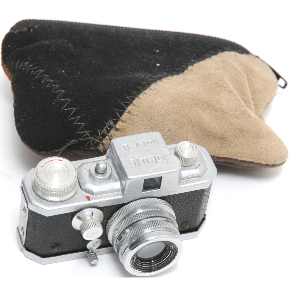 RARE Morita Kiku 16 Model II subminiature camera 14x14mm exposures on roll  film WORKING
